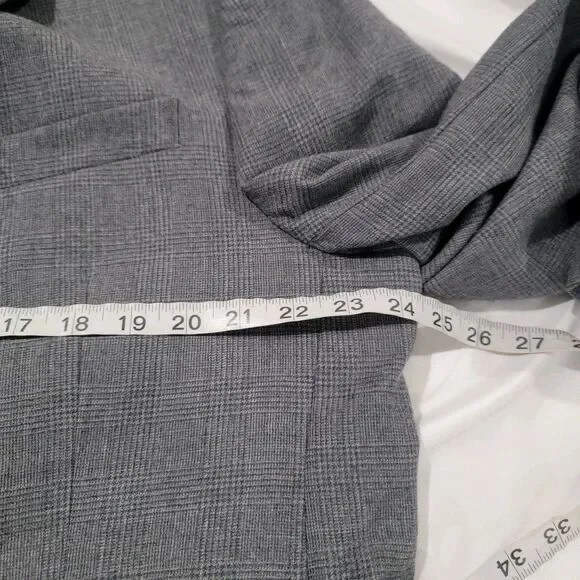 Lauren Ralph Lauren Mens Blazer Size 46 Regular Glen Check Plaid Business Casual